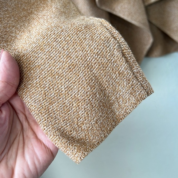 Camel colored waterfall cardigan. Size large. EUC - Picture 3 of 6